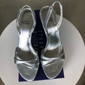 Stuart Weitzman Silver Heels